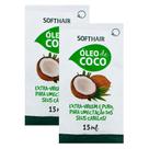 Kit 2 Óleo de Coco Capilar Soft Hair Sachê 15ml