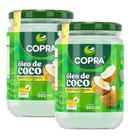 KIT 2 Óleo de Coco Pote de Vidro Extravirgem Prensado a Frio 500ml Copra
