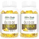 Kit 2 Óleo de Linhaça Dourada 1000mg 240 Cápsulas - Ninho Verde