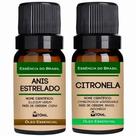 Kit 2 Óleos Essenciais 10ml - Anis Estrelado + Citronela