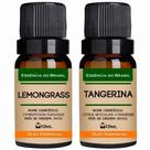 Kit 2 Óleos Essenciais 10ml - Lemongrass + Tangerina