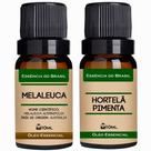 Kit 2 Óleos Essenciais 10ml - Melaleuca + Menta Piperita