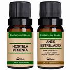 Kit 2 Óleos Essenciais 10ml - Menta Piperita + Anis