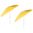 Kit 2 Ombrelone Maresias 2,5m Bagum Alumínio Articulado Com Manivela Amarelo - Belfix Kit 2 Ombrelone Maresias 2,5m Bagum Alumínio Articulado Com Manivela Amarelo - Belfix