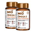 Kit 2 Ômega 3 Mió Ultra Concentrado com 60 Cápsulas Softgel