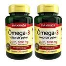 Kit 2 Ômega 3 Óleo de Peixe 120 Cápsulas 1000mg Maxinutri