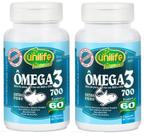 Kit 2 Ômega 3 Óleo De Peixe Extra Puro - Unilife - 60 Cápsulas