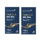 Kit 2 Ômega 3 Rico Epa E Dha Vitamina E Puravida