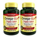 Kit 2 Ômega GLA Triplo 3-6-9 60 Capsulas Maxinutri