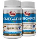 Kit 2 Omegafor Family Omega 3 Vitafor com 120 Cápsulas Cada