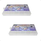 Kit 2 Organizador C Divisórias Adaptáveis Transparente 33Cm