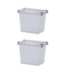 Kit 2 Organizador de Armário Pratic Box 2L C/Tampa 18x13x14