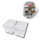 Kit 2 organizador de geladeira com tela 3l