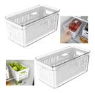 Kit 2 Organizador De Geladeira Porta Frutas Verduras Legumes