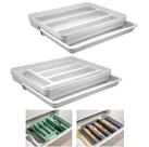 Kit 2 Organizador Gavetas Talheres Extensível Porta Talher Utensílios Cozinha Logic - Ou