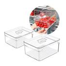 Kit 2 Organizador Geladeira C Escorredor 2,2lt OU Clear