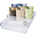 Kit 2 Organizador Geladeira Modular Grande Acrílico Transparente