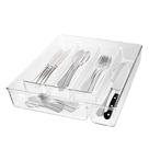 KIT 2 Organizador Porta Talher Cozinha Gaveta Divisória Multiuso