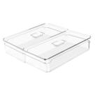 Kit 2 Organizadores 2,8 Litros Com Tampa Mantimento Geladeira Clear Fresh - Ou