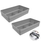 Kit 2 Organizadores de Gaveta Divisórias Roupa Intima Multiuso Armário Cozinha - OU Kit 2 Organizadores de Gaveta Divisórias Roupa Intima Multiuso Armário Cozinha - OU
