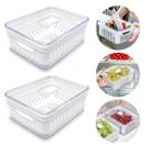 Kit 2 Organizadores Geladeira Clear Fresh 1,9L Conjunto Tampa Kit 2 Organizadores Geladeira Clear Fresh 1,9L Conjunto Tampa