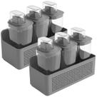 Kit 2 Organizadores Parede Armário 6 Dispenser Flow 1,5L Pote Produtos de Limpeza Lavanderia Cozinha Kit 2 Organizadores Parede Armário 6 Dispenser Flow 1,5L Pote Produtos de Limpeza Lavanderia Cozinha