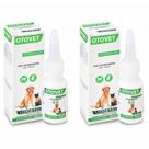 Kit 2 Otovet Solução 20ml - Para Otite em Cachorro e Gato - Biofarm