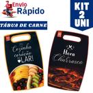 Kit 2 ou 1 Tábua de Corte Grande de Cozinha para Legumes Comida Carne Salada Churrasco Restaurante Casa