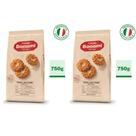 Kit 2 pacotes biscoito amanteigado italiano bonomi frollini fiori 750g tradicional e importado