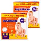 kIt 2 Pacotes de Fralda Econômica Pequerrucho