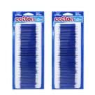 Kit 2 Pacotes De Hastes Flexíveis Cotton Line 240 Unidades Cotonete Com Pontas Algodão Natural Antigerme
