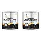 Kit 2 Pacotes de Papel Higiênico Folha Dupla Fofinho Absolute com 4 rolos de 30 metros