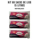 Kit 2 pacotes de saco para lixo de 15l reforçado cor e lar