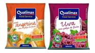 Kit 2 Pacotes De Suco Refresco Em Pó Qualimax Sabor Laranja e Uva - 1 Kg