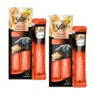 Kit 2 pacotes Petisco Cremoso Sheba Atum c/ 2 unidades para gato