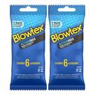 Kit 2 Pacotes Preservativo Blowtex ActionMax C/ 6 Un Cada