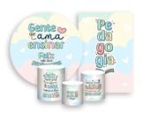 Kit 2 Painéis De Festa + Trio De Capas Cilindro - Dia dos Professores Delicado 004 Kit 2 Painéis De Festa + Trio De Capas Cilindro - Dia dos Professores Delicado 004