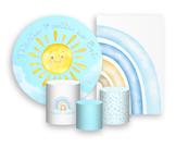 Kit 2 Painéis De Festa + Trio De Capas Cilindro - Primeira Volta ao Sol Céu Azul 010