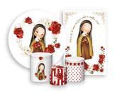 Kit 2 Painéis De Festa + Trio De Capas Cilindro - Santa Terezinha do Menino Jesus Cute 005 Kit 2 Painéis De Festa + Trio De Capas Cilindro - Santa Terezinha do Menino Jesus Cute 005