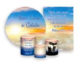 Kit 2 Painéis De Festa Trio De Capas Cilindros, Bem Vindo Á Celula 026