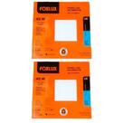 Kit 2 Painel Led Foxlux Quadrado Embutir 45w 4000k Branco