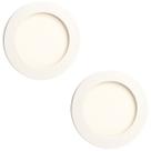 Kit 2 Painel Redondo Embutir LED Luz Amarela Branco Quente 3000k 6W Bivolt Iluminação Kit 2 Painel Redondo Embutir LED Luz Amarela Branco Quente 3000k 6W Bivolt Iluminação