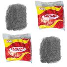 Kit 2 Palha de Aço N2 Santana Limpeza Pesada Polimento Panelas Utensílios Domésticos Profissional