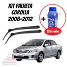 Kit 2 Palhetas Limpador De Parabrisa Dianteiro Corolla 2008 - 2012