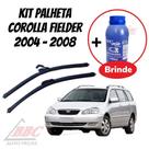 Kit 2 Palhetas Limpador De Parabrisa Dianteiro Corolla Fielder 2004 - 2008