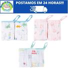 Kit 2 Paninho de Boca Soft 2 camadas 25x25cm