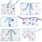 Kit 2 Panos de boca para Bebê Soft Estampado Super Absorvente E Macia C/ Prendedor De Chupeta