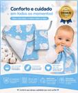 Kit 2 Panos de Boca Premium Soft Minasrey 20x40cm 100% Algodão Bebê Cor:Multicolorida