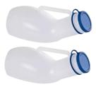 Kit 2 papagaio urinol marreco coletor de urina 1400 ml