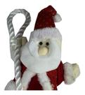Kit 2 Papai Noel Subindo Corda Enfeite Natal Boneco 30cm
